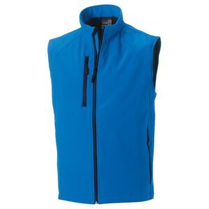 Russell Mens 3 Layer Casual Zip up Bodywarmer Soft Shell Gilet Vest Jacket / Azu